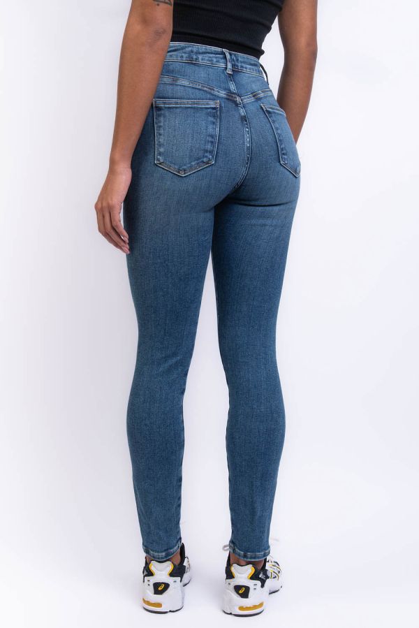 Högmidjade Skinny Jeans - Skye Blue